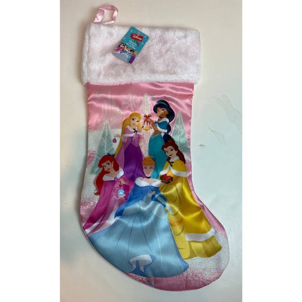 NWT Disney Princesses Christmas Stocking Kurt Adler Belle Cinderella Rap…